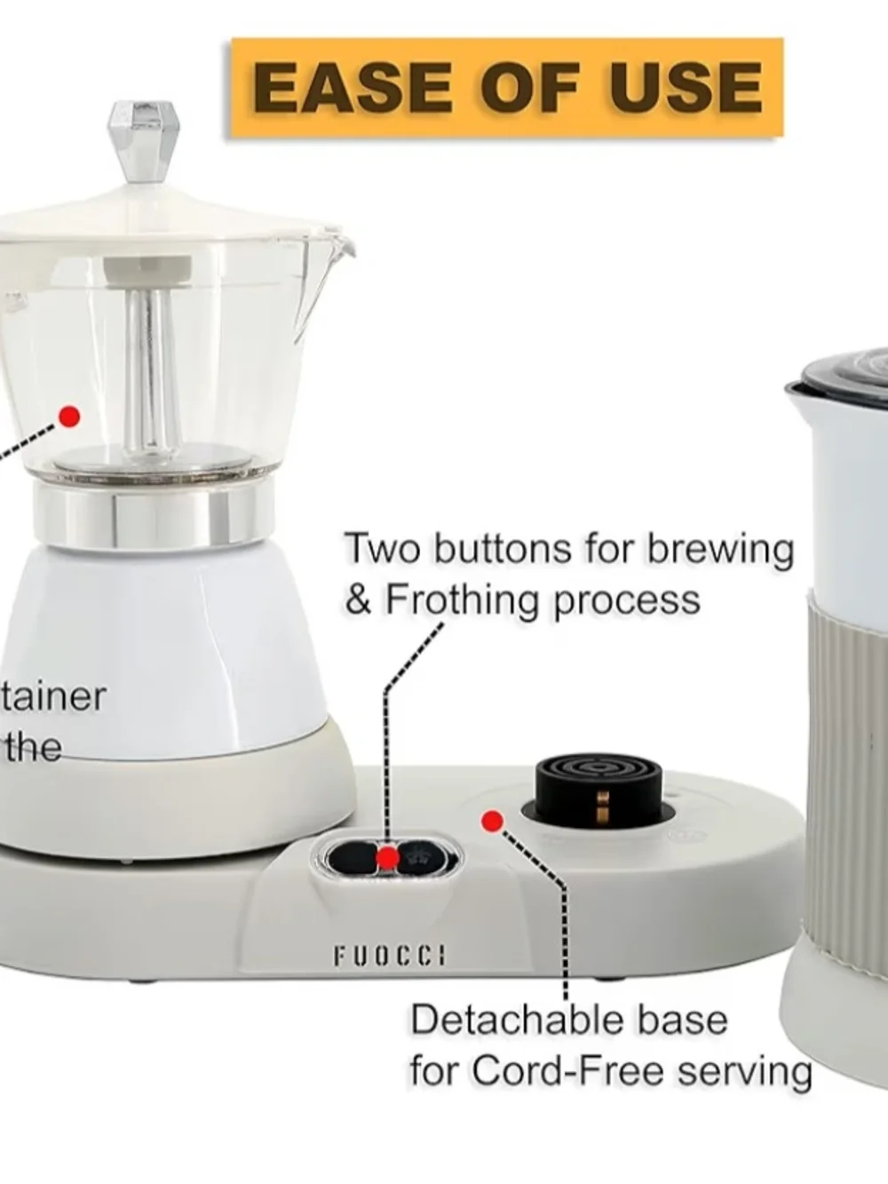 Coffee And Milk Frother Set Used Twice